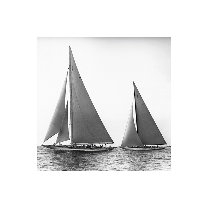SAILBOATS IN THE AMERICA'S CUP, 1934 (DETAIL)