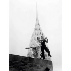 DANCING BY THE CHRYSLER BUILDING, 1930
