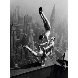 ACROBATS PERFORMING ON THE EMPIRE STATE BUILDING, 1934