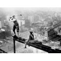 GOLFER TEEING OFF ON GIRDER HIGH ABOVE CITY, 1927