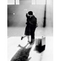 COUPLE KISSING IN TRAIN STATION, 1944