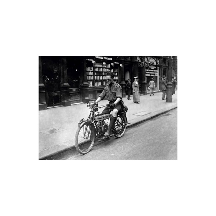 BOY RIDING AMERICAN BIKE
