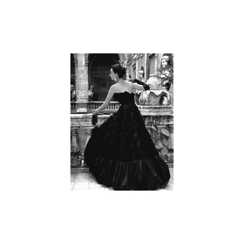 BLACK EVENING DRESS, ROMA 1952 (DETAIL)