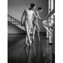 FEMALE BALLET DANCERS EXERCISING (DETAIL)