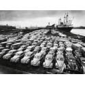 FIRST SHIPMENT OF BEETLES TO AMERICA, 1956
