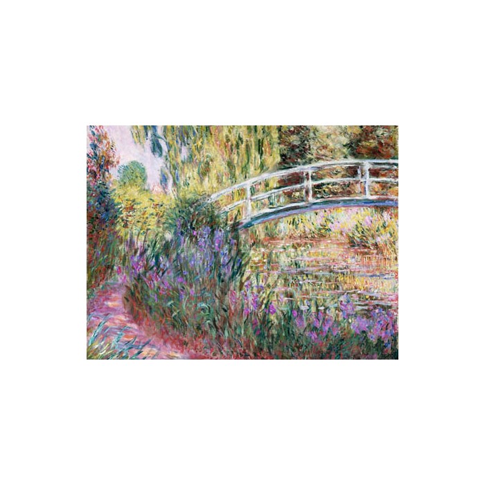 THE JAPANESE BRIDGE, POND WITH WATER LILLIES (DETAIL)