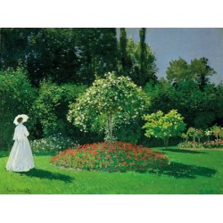 YOUNG WOMAN IN A GARDEN