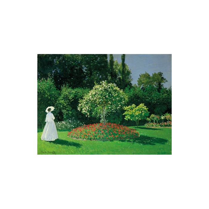 YOUNG WOMAN IN A GARDEN