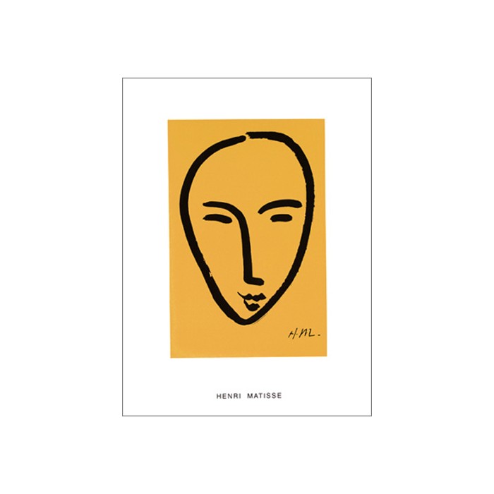 FACE ON YELLOW BACKGROUND, 1952