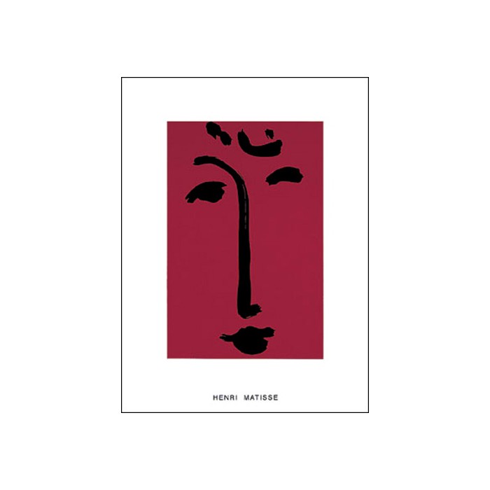 FACE ON RED BACKGROUND, 1951