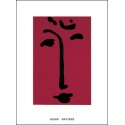 FACE ON RED BACKGROUND, 1951
