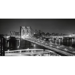 BROOKLYN BRIDGE AT NIGHT (DETAIL)