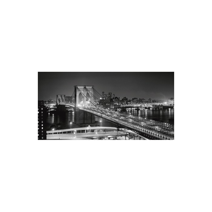 BROOKLYN BRIDGE AT NIGHT (DETAIL)