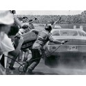 STOCK CAR IN PIT STOP, DAYTONA, FLORIDA 1974