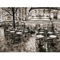 RAINY NIGHT AT PLACE EDGAR QUINET IN PARIS