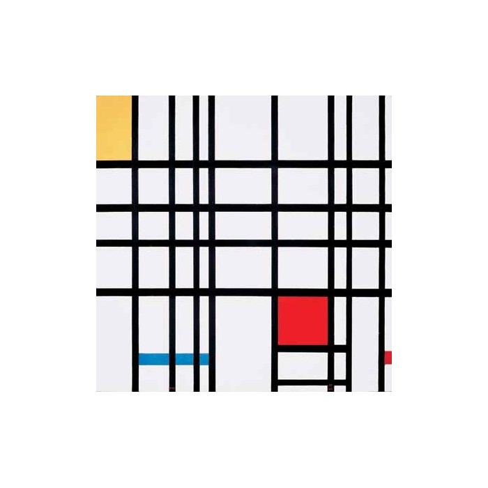 COMPOSITION AVEC ROUGES JAUNES ET BLEUS