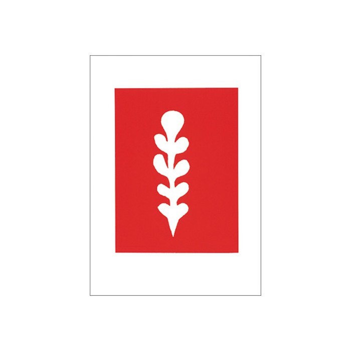 PALMA WHITE ON RED BACKGROUND, 1947