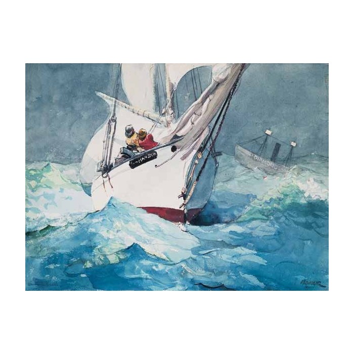 REEFING SAILS AROUND DIAMOND SHOALS