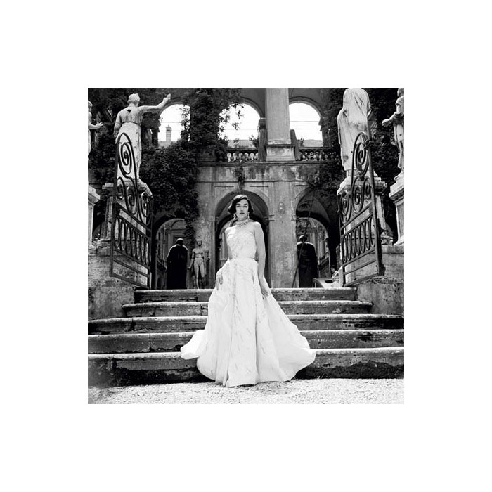 LADY IN FORMAL EVENING DRESS