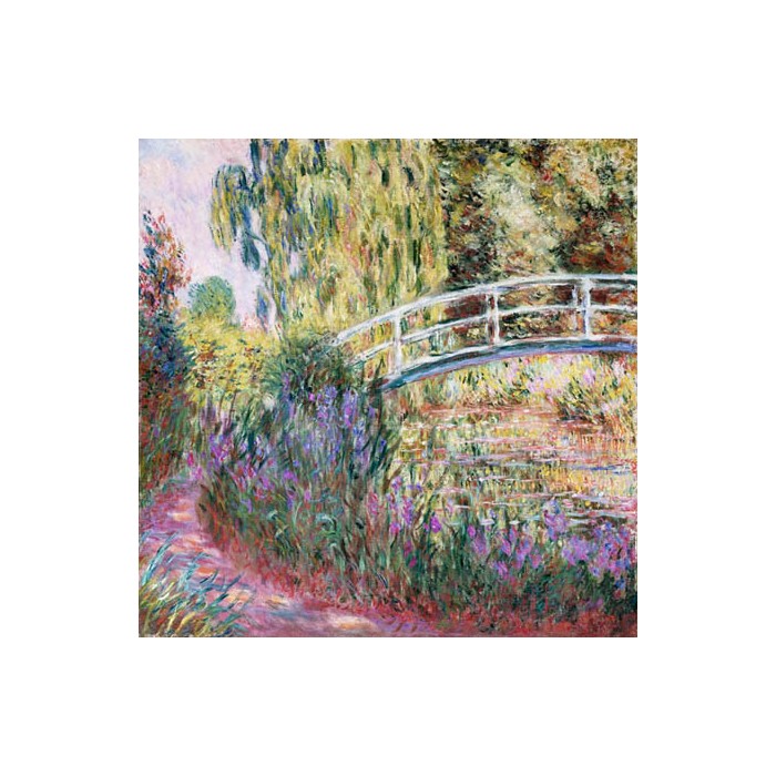 THE JAPANESE BRIDGE, POND WITH WATER LILLIES 