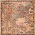 MAP OF THE UNITED STATES AND NORTH AMERICA, 1856