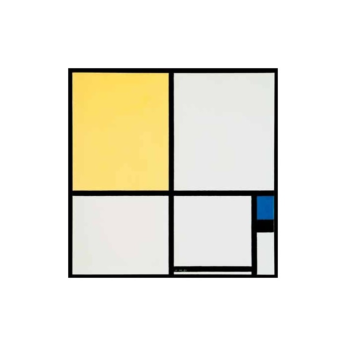COMPOSITION WITH BLUE AND YELLOW