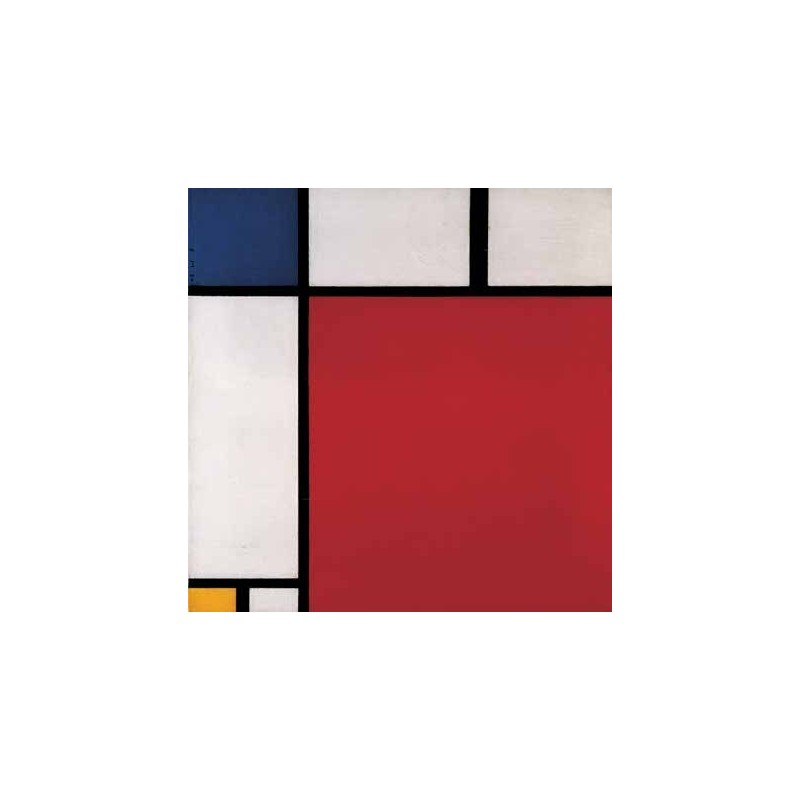 COMPOSITION WITH RED, BLUE AND YELLOW