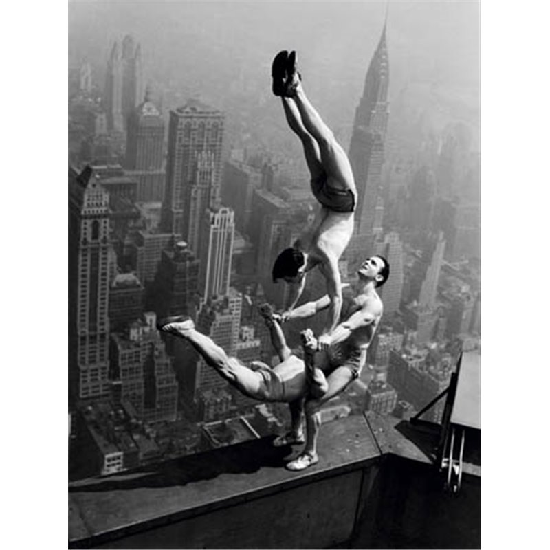 ACROBATS PERFORMING ON THE EMPIRE STATE BUILDING, 1934