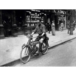 BOY RIDING AMERICAN BIKE