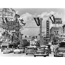 CASINO SIGNS ALONG LAS VEGAS STREET, CA. 1954