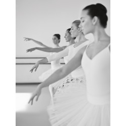 BALLET DANCERS POSING IN STUDIO