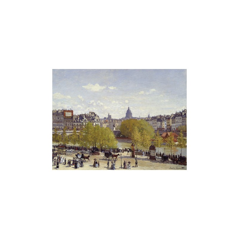 LE QUAI DU LOUVRE A PARIS EN 1867