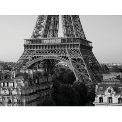 EIFFEL TOWER AND APARTMENT BUILDINGS