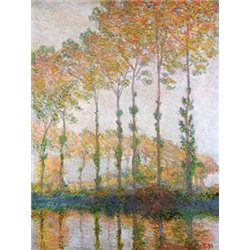POPLARS ON THE BANKS OF THE L'EPTE, AUTUMN