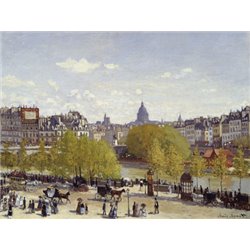 LE QUAI DU LOUVRE A PARIS EN 1867