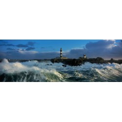 PHARE DU CRÉAC'H LORS D'UNE TEMPÈTE