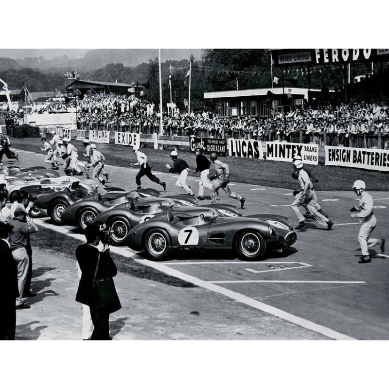 DRIVERS AT THE START OF A RACE, ENGLAND 1958