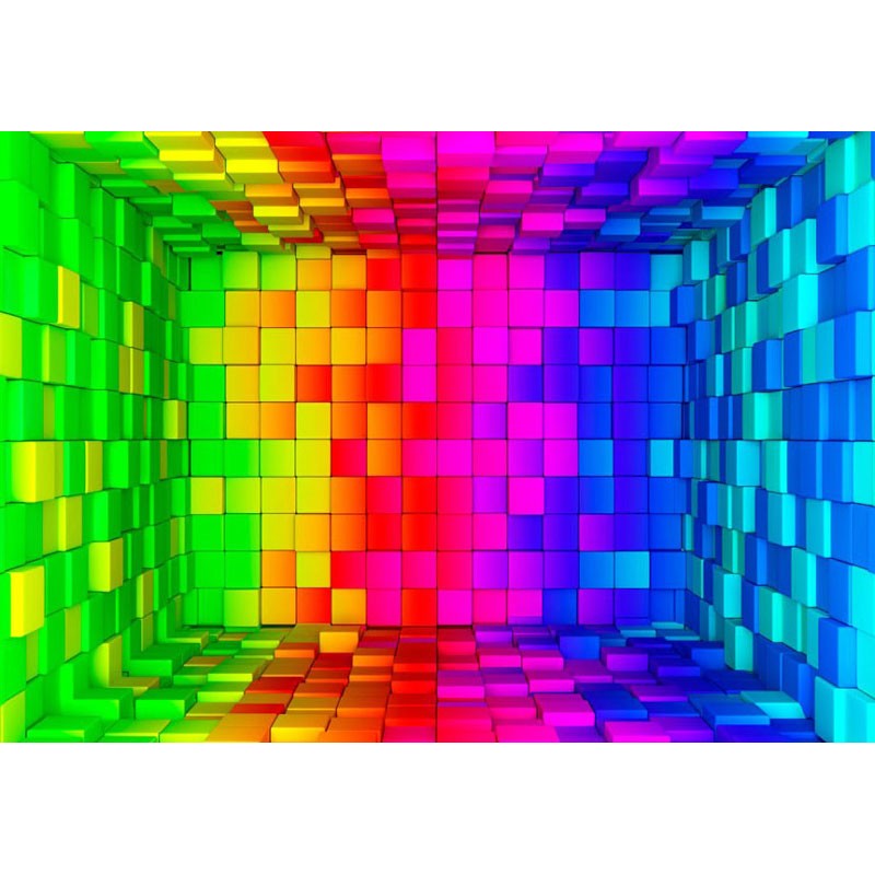 Fotomural Rainbow Cube