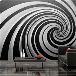 Fotomural Black and white swirl