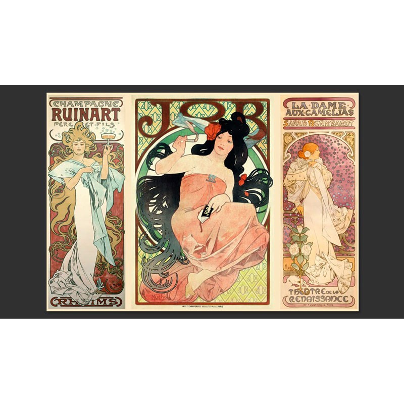 Fotomural Alphonse Mucha. Women's