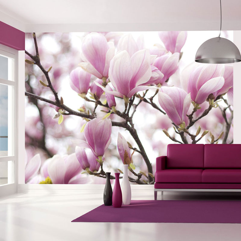 Fotomural Ramo de magnolia floreciente
