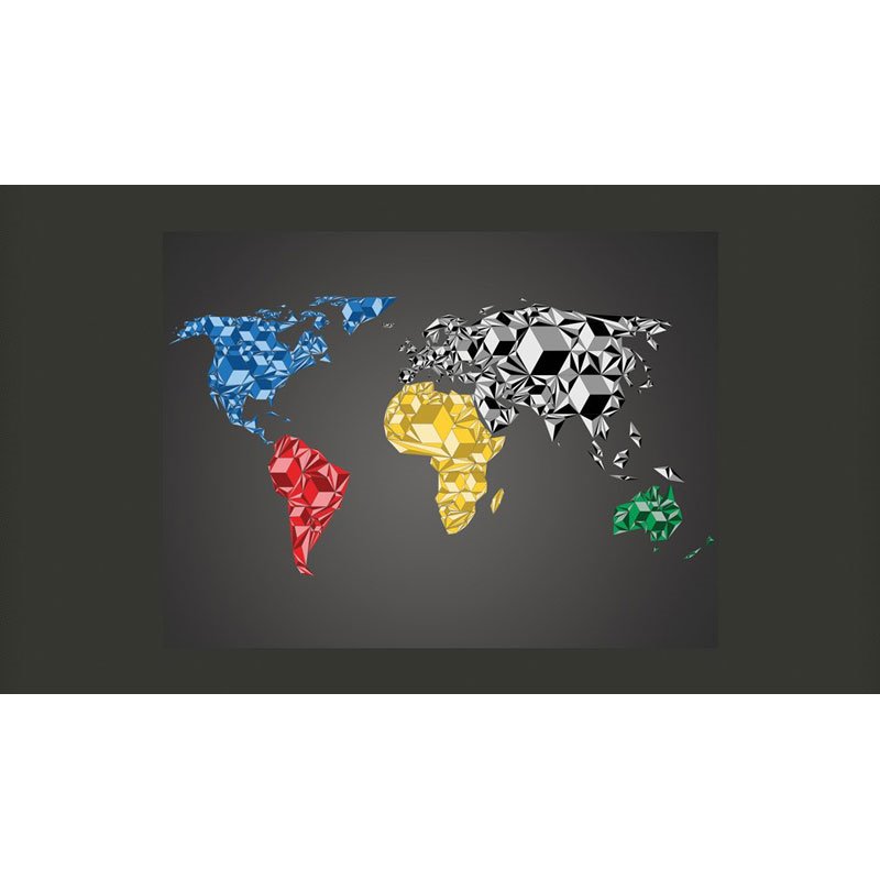 Fotomural Mapa del Mundo 3D
