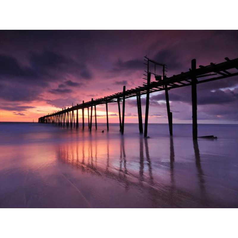Fotomural Sunset Purple