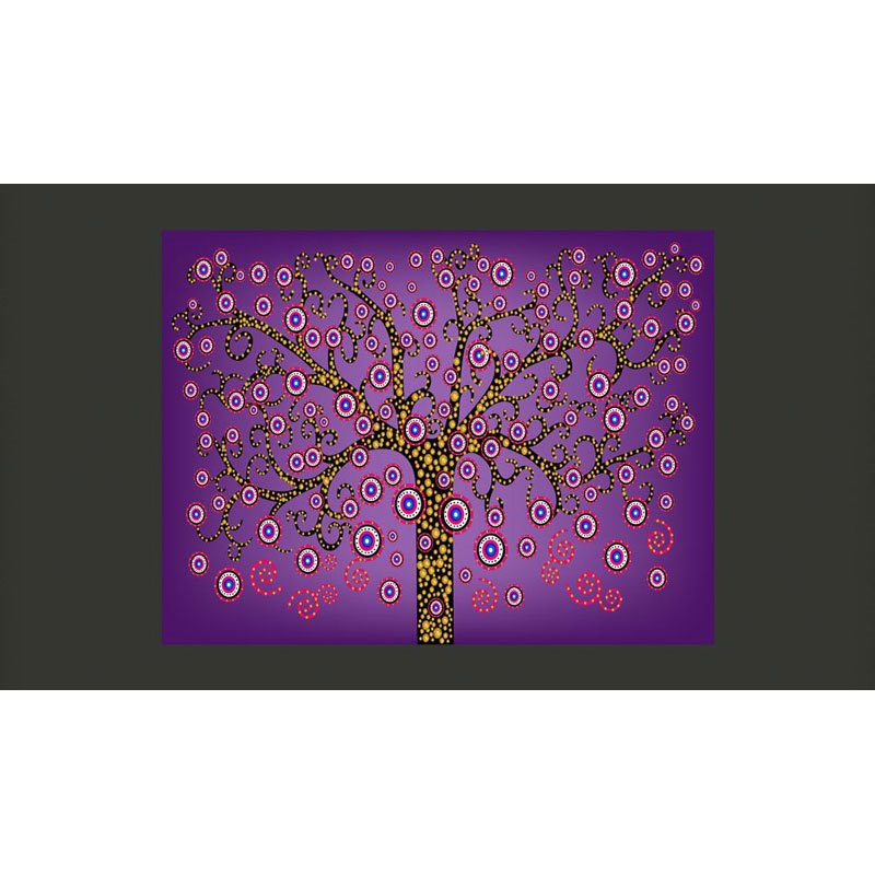 Fotomural Árbol Deco (violeta)