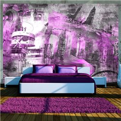 Fotomural Collage de Berlín violeta