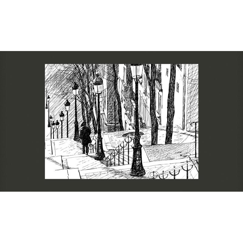 Fotomural Dibujos de Montmartre, París (II)