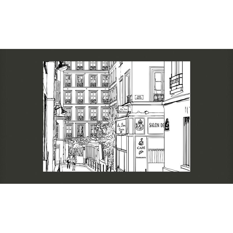 Fotomural Dibujos de Calles Parisinas