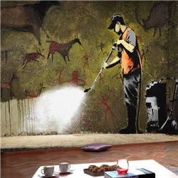 Fotomural Banksy - Cave Painting