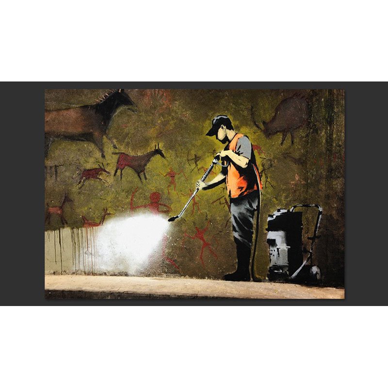 Fotomural Banksy - Cave Painting