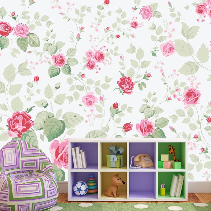 Fotomural Shabby Chic, Estampado Floral